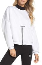 Women's Adidas Zip Sweatshirt - White