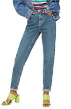 Women's Topshop Mom Jeans W X 34l (fits Like 31-32w) - Blue