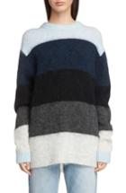 Women's Acne Studios Stripe Oversized Sweater - Blue