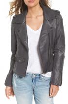 Women's Blanknyc 'easy Rider' Faux Leather Moto Jacket - Grey