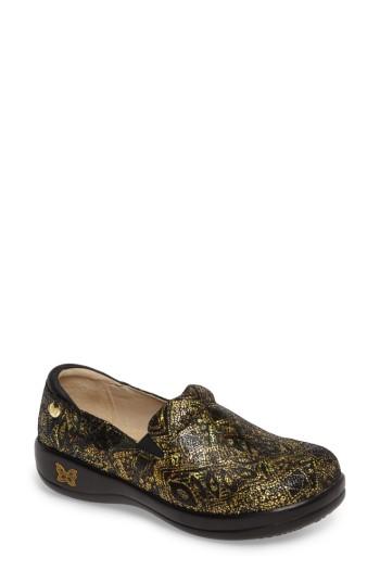 Women's Alegria 'keli' Embossed Clog -9.5us / 39eu - Yellow