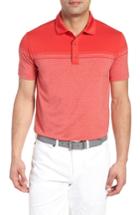 Men's Bobby Jones R18 Tech Torque Stripe Golf Polo - Purple