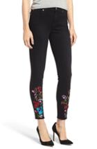 Women's 7 For All Mankind Embroidered High Waist Ankle Skinny Jeans