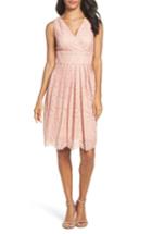 Petite Women's Adrianna Papell Lace Fit & Flare Dress P - Pink