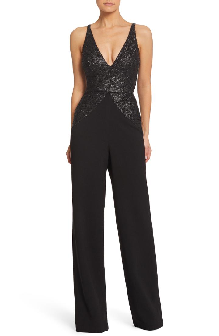 Women's Dress The Population Joey Jumpsuit - Black