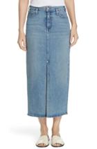 Women's Proenza Schouler Slit Seam Denim Midi Skirt - Yellow