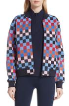 Women's Tory Sport Multicheck Bomber Jacket - Blue
