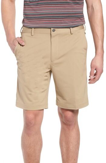 Men's Bobby Jones Trim Fit Tech Chino Shorts - Beige