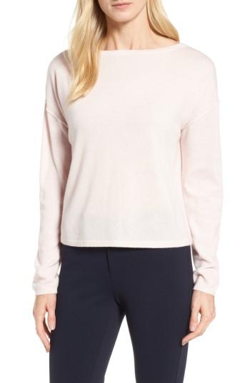 Women's Nordstrom Signature Bateau Neck Cashmere Sweater - Pink