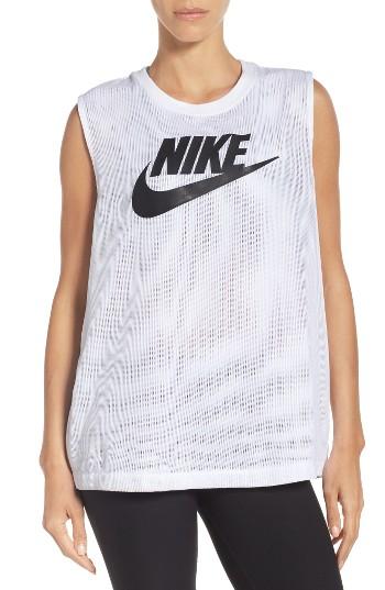 Women's Nike Sportswear Mesh Tank - White