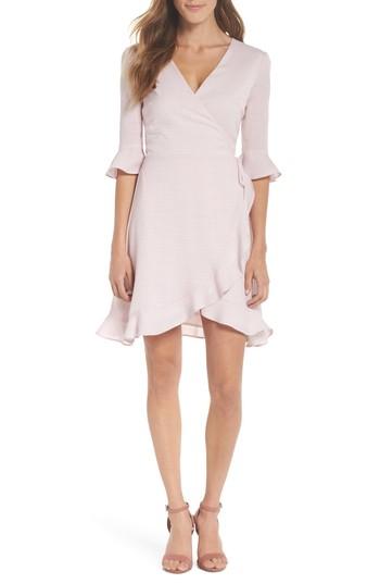 Women's First Monday Gingham Wrap Dress - Pink