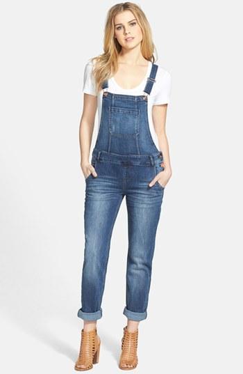 Kensie Deconstructed Denim Overalls (kisses Rule)