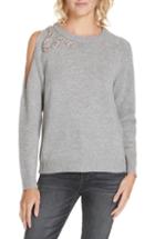 Women's Ba & Sh Ossi Embellished Wool Sweater - Grey