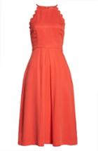 Women's 1901 Scallop Edge Midi Dress