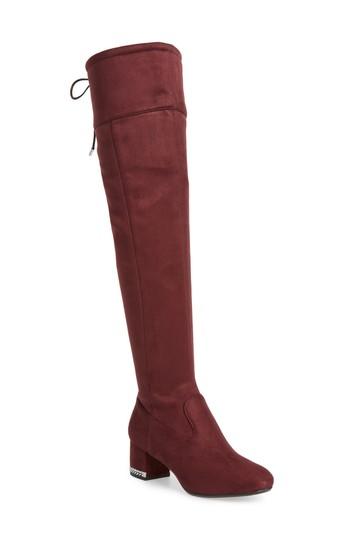 Women's Michael Michael Kors Jamie Over The Knee Boot .5 M - Purple