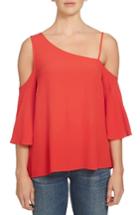 Women's 1.state One-shoulder Top, Size - Red