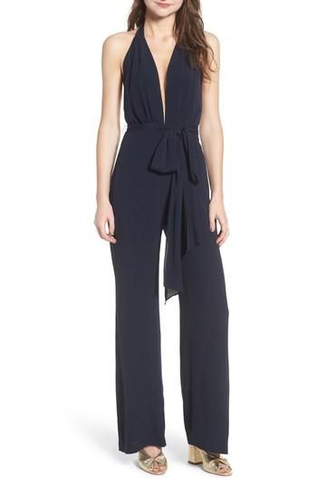 Women's Wayf Ravenna Halter Jumpsuit - Blue