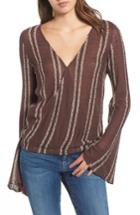 Women's O'neill Sims Stripe Sweater - Brown