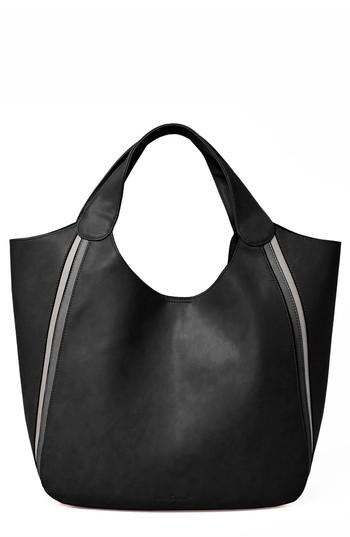 Urban Originals Viva Vegan Leather Tote With Removable Zip Pouch - Black