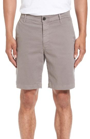 Men's Ag Wanderer Modern Slim Fit Print Twill Shorts - Grey