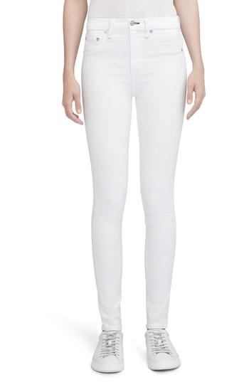 Women's Rag & Bone/jean High Waist Skinny Jeans - White