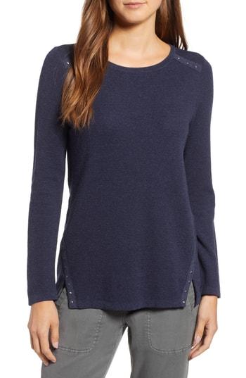 Women's Nic+zoe Studding Along Top - Blue