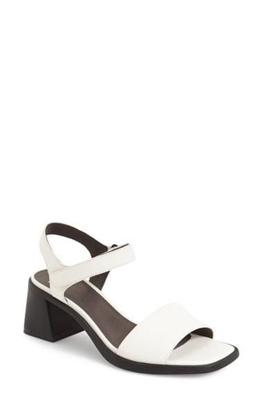 Women's Camper 'karolina' Block Heel Sandal Eu - White