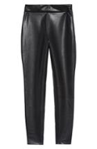 Women's Leith High Waist Faux Leather Leggings, Size - Black