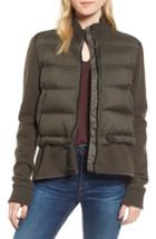 Women's James Perse Mixed Media Down Jacket - Green