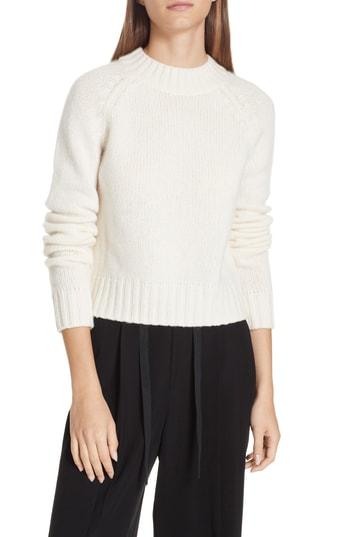 Women's Vince Shrunken Cashmere Sweater - Ivory