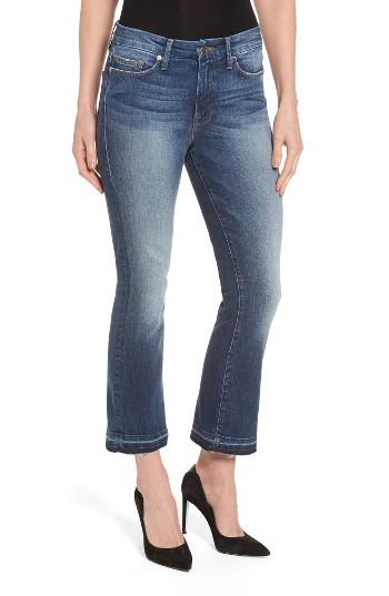 Women's Good American High Waist Released Hem Crop Bootcut Jeans