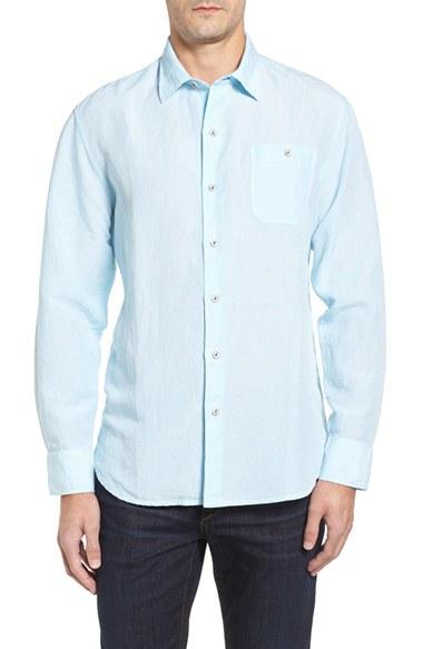 Men's Tommy Bahama Check Linen Sport Shirt