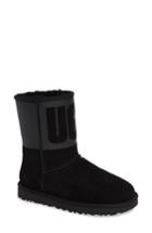 Women's Ugg Classic Short Rubber Boot M - Black