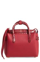 Nancy Gonzalez Mini Cristie Leather & Genuine Crocodile Satchel -