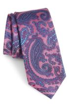 Men's Nordstrom Men's Shop Brielle Paisley Silk Tie, Size - Pink