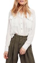 Women's Free People Talk To Me Top - Ivory