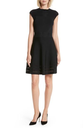 Women's Ted Baker London Aurbray Knit Skater Dress - Black
