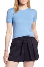 Women's 1901 Crewneck Cotton Blend Top, Size - Blue