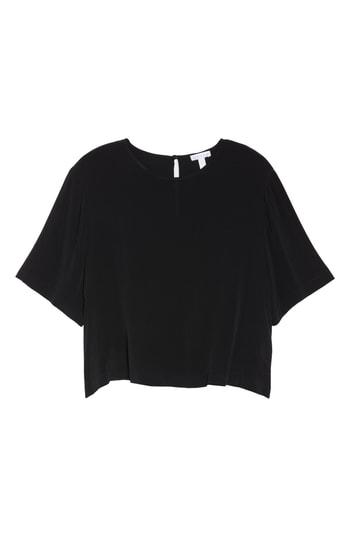 Women's Leith Crewneck Crop Top - Black