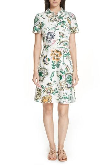 Women's Tory Burch Tilly Floral Shirtdress