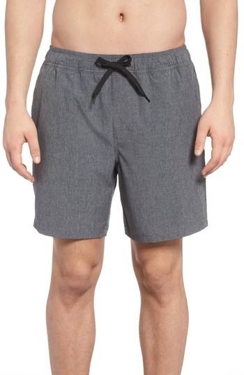 Men's Zella Stretch Swim Trunks - Grey