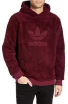 Men's Adidas Originals Adicolor Trefoil Recycled Fleece Hoodie, Size - Red