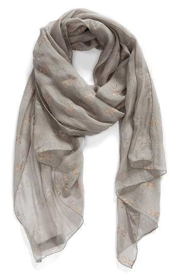 Women's Ted Baker London Jacquard Bow Silk Scarf