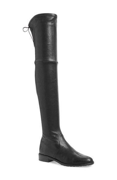 Women's Stuart Weitzman 'lowland' Over The Knee Boot .5 M - Black
