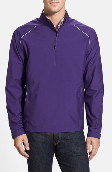 Men's Cutter & Buck 'beacon' Weathertec Wind & Water Resistant Jacket - Purple