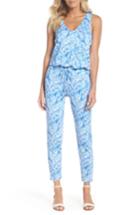 Women's Lilly Pulitzer Paulina Racerback Jumpsuit - Blue