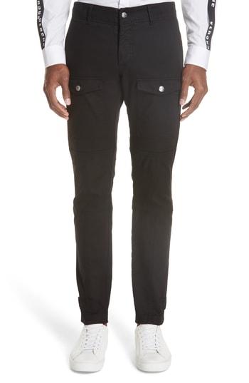 Men's Versus Versace Denim Cargo Pants - Black