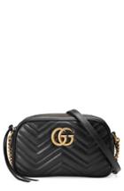 Gucci Gg Marmont 2.0 Matelasse Leather Camera Bag - Black
