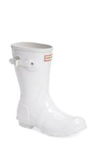 Women's Hunter 'original Short' Gloss Rain Boot M - White