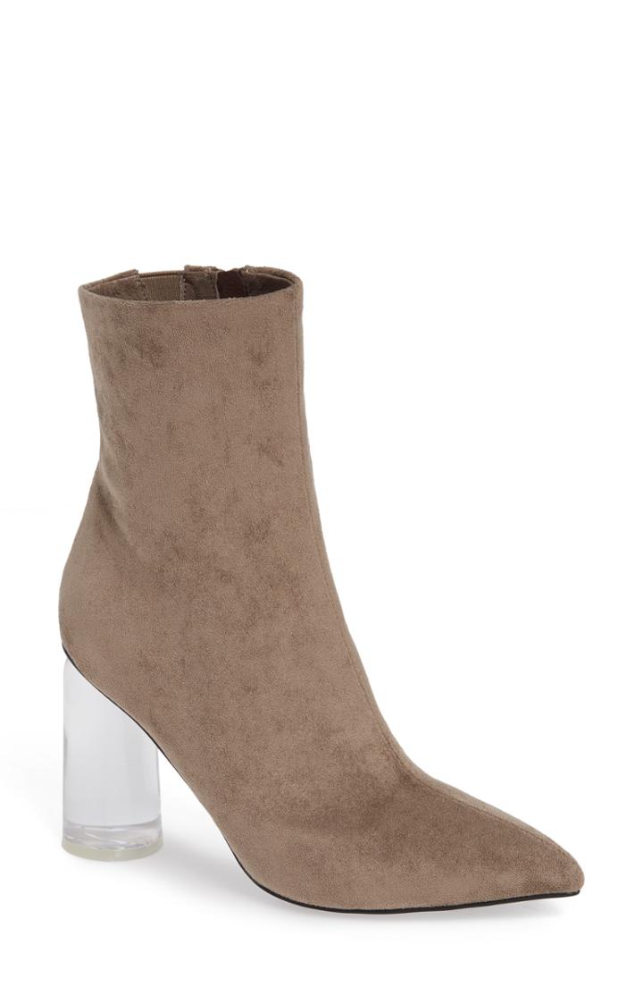 Women's Jeffrey Campbell Lustful Bootie .5 M - Beige